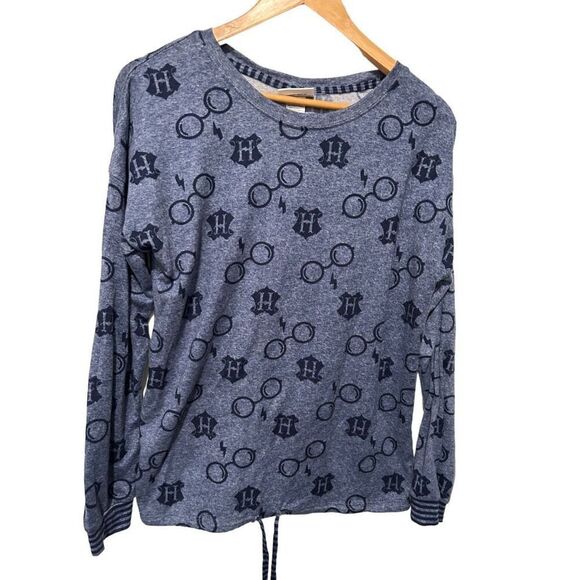 Harry Potter Wizarding World Universal Studios Disney Pull Over Pajama Blue Tie - Picture 5 of 6